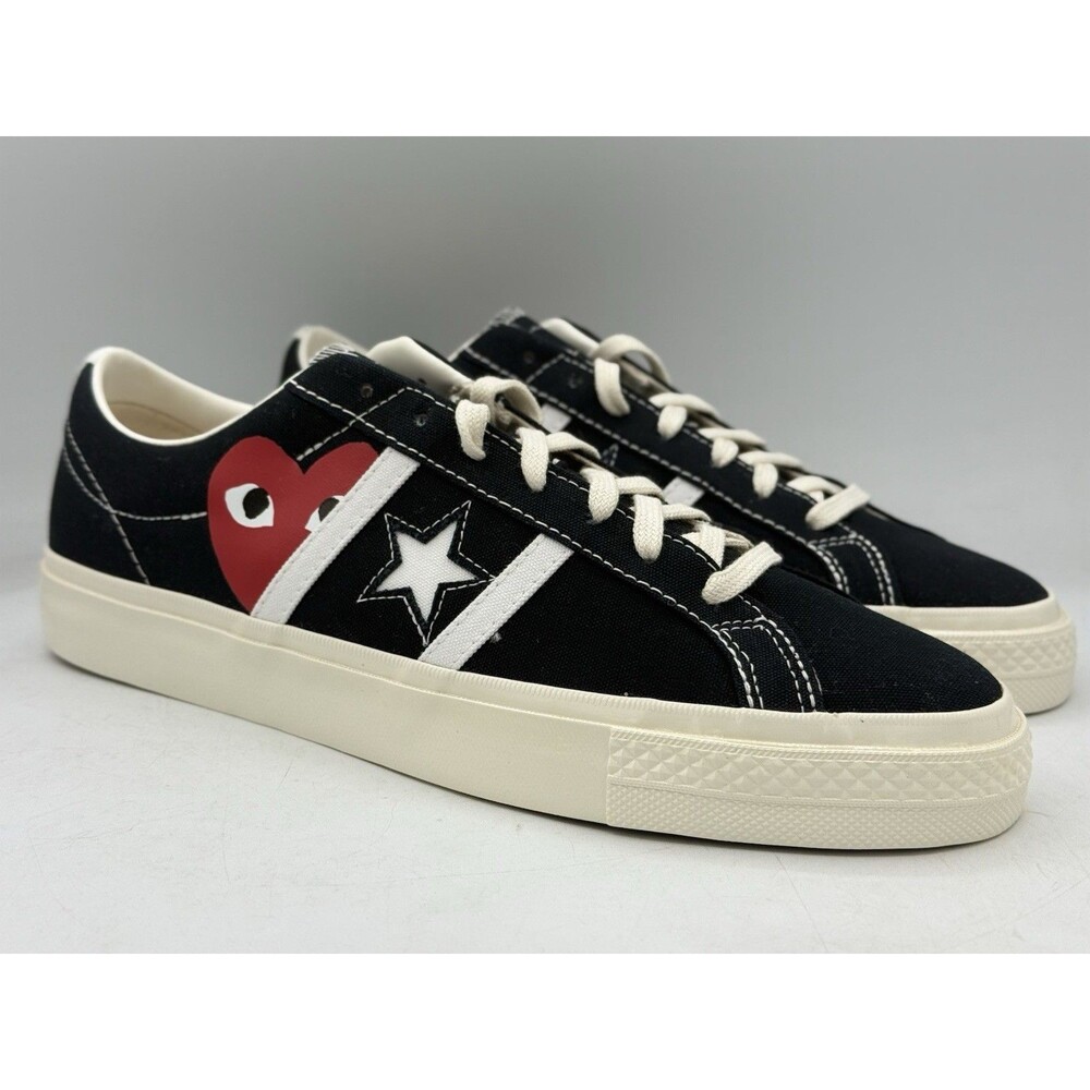Converse One Star Academy Pro x Comme Des Garcons Play Black A09870C Men’s 10